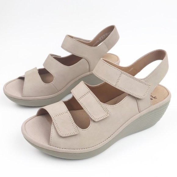 clarks reedly juno wedge sandals